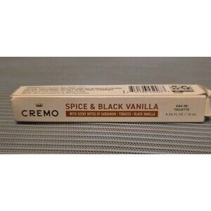 Cremo Spray Cologne, Spice & Black Vanilla, 0.33 Fl oz Oz (Pack of 1)